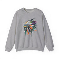 Urban Feather Headdress Graffiti Unisex Sweatshirt