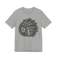 Vintage Native American Headdress Graphic Unisex T-Shirt