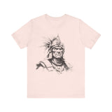 Inca Warrior Line Art Tribal Design Unisex T-Shirt
