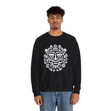 Andean Dual God Symmetry Tribal Glyph Style Unisex Sweatshirt