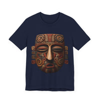 Ancient Andean Tribal Mask Stylized Face Unisex T-Shirt