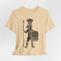 Cultural Aztec Warrior Graphic Illustration Unisex T-Shirt