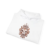 Ah Puch Mayan Skull Crown Glyph Style Unisex Hoodie