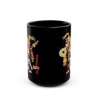 Abstract Aztec Culhua-Mexica Illustration Black Mug
