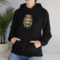 Ah Puch Skull Crown Mayan Glyph Style Unisex Hoodie