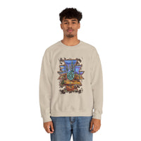 Aztec Turquoise Cactus Desert Landscape Unisex Sweatshirt