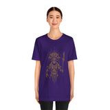 Warrior Shaman Tribal Glyph Gold Line Unisex T-Shirt