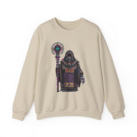 Cyber Temple Techno Priest Pixel Art Unisex Sweatshirt