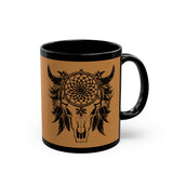 Tribal Thunderbird Sacred Symbol Illustration Black Mug