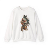 Watercolor Tribal Aztec Warrior Unisex Sweatshirt