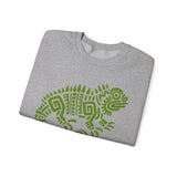 Mayan Aztec Totem Symbol of Iguana Unisex Sweatshirt