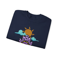 Eye of the Sun Pyramid Illustration Unisex Sweatshirt
