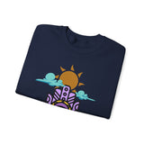 Eye of the Sun Pyramid Illustration Unisex Sweatshirt
