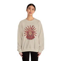 Aztec Sun Chief Feather Headdress Unisex Sweatshirt