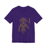 Warrior Shaman Tribal Glyph Gold Line Unisex T-Shirt