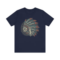 Vintage Native American Headdress Graphic Unisex T-Shirt