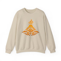 Tribal Volcano Spiral Smoke Glyph Style Unisex Sweatshirt