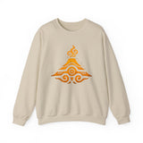 Tribal Volcano Spiral Smoke Glyph Style Unisex Sweatshirt