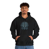 Aztec Warrior Duel Obsidian Glyph Style Unisex Hoodie