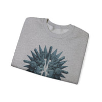 Aztec Warrior Duel Obsidian Glyph Style Unisex Sweatshirt