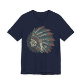 Vintage Native American Headdress Graphic Unisex T-Shirt