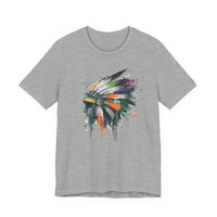 Urban Feather Headdress Graffiti Unisex T-Shirt