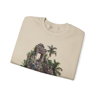 Mayan Jungle Temple Guardian Stairway Unisex Sweatshirt