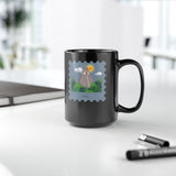Stamp Tikal Guatemala Black Mug