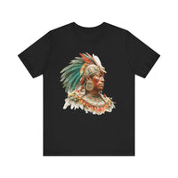 Maya Elder Warrior Watercolor Portrait Unisex T-Shirt