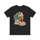 Maya Elder Warrior Watercolor Portrait Unisex T-Shirt