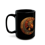 Mama Killa Moon Goddess Symbol Black Mug