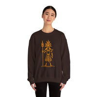 Sun Staff Shaman Tribal Symbol Gold Line Unisex Sweatshirt