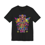 Psychedelic Mesoamerican Totem Mask Unisex T-Shirt