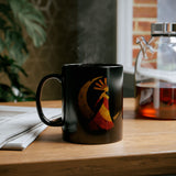 Mama Killa Inca Moon Goddess Glyph Style Black Mug