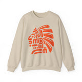PreColumbian Aztec Head Icon Unisex Sweatshirt