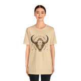 Western Longhorn Cosmic Totem Illustration Unisex T-Shirt