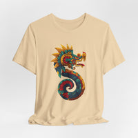 Aztec Serpent God Quetzalcoatl Modern Tribal Style Unisex T-Shirt