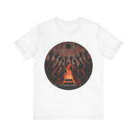 Sacred Fire Tribal Ceremony Glyph Style Unisex T-Shirt
