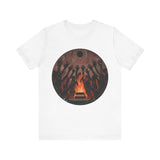 Sacred Fire Tribal Ceremony Glyph Style Unisex T-Shirt