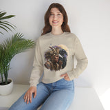 Ancient Inca Shaman with Condor Companion Unisex Sweatshirt