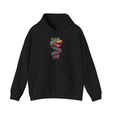 Cartoon Quetzalcoatl Cyber Serpent Unisex Hoodie