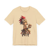 Chibi Inca Empress on Llama Unisex T-Shirt