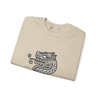 Modern Quetzalcóatl Serpent Head Logo Design Unisex Sweatshirt