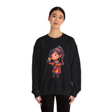 Chibi Inca Girl with Baby Condor Unisex Sweatshirt