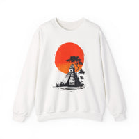 Tikal Sunset Temple Minimalist Art Unisex Sweatshirt