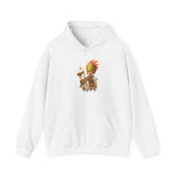 Cute Chibi Inca Warrior and Llama Cartoon Unisex Hoodie