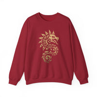 Quetzalcoatl Spiral Serpent Tribal Glyph Unisex Sweatshirt