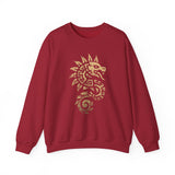 Quetzalcoatl Spiral Serpent Tribal Glyph Unisex Sweatshirt
