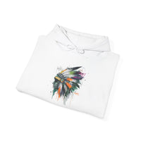 Urban Feather Headdress Graffiti Unisex Hoodie
