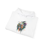 Urban Feather Headdress Graffiti Unisex Hoodie
